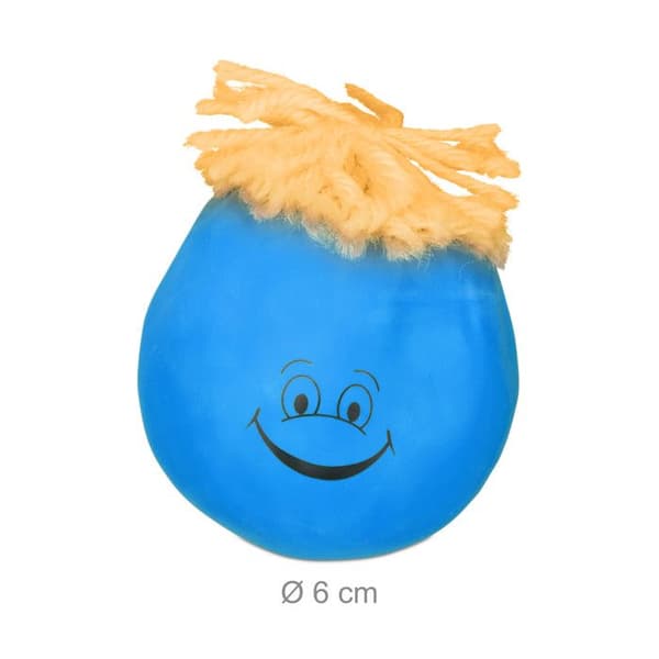 Relaxdays Anti-Stress Ball Barn Vuxna 6 cm Grimace Hair Ball Deg Mjöl 45 g