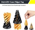 Miniatyrbild 3 av 7: Lollanda 3D-Tryckt Spiral Cone Fidget Leksak,skrivbordsprylar för stressavlastning