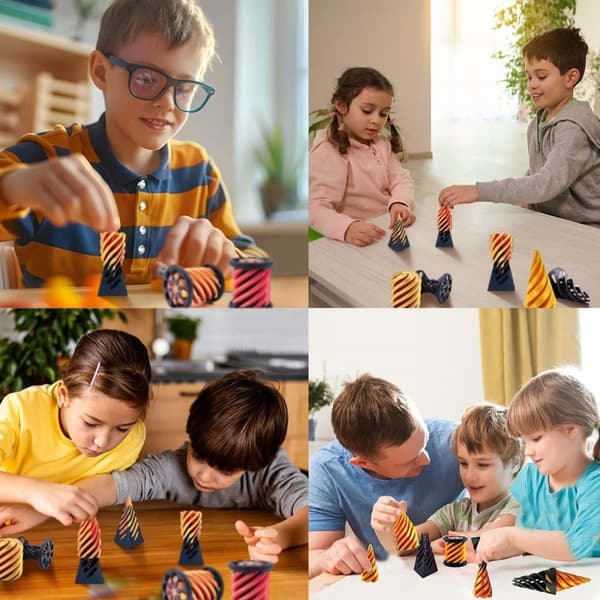 Lollanda 3D-Tryckt Spiral Cone Fidget Leksak,skrivbordsprylar för stressavlastning