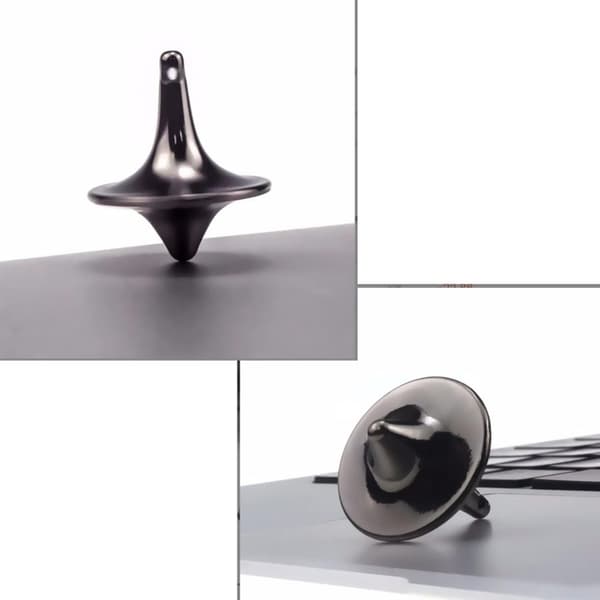 OBOSOE Svart Zinklegering Fingerfidget Spinner 4-pack – Motståndsfri Stressavlastning