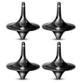 Miniatyrbild 1 av 5: OBOSOE Svart Zinklegering Fingerfidget Spinner 4-pack – Motståndsfri Stressavlastning