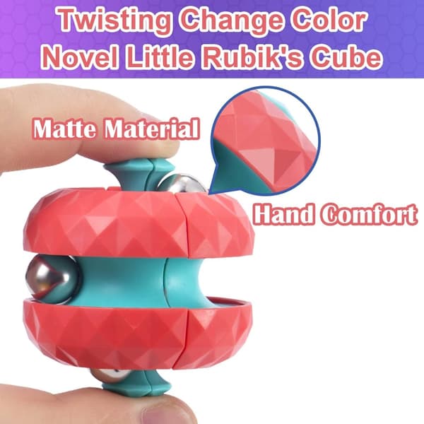 OBOSOE 2-pak Orbit Ball Track Fidget Toys – Fidget Spinner med perler, Stressaflastende spil for børn og voksne