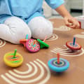Miniatyrbillede 3 af 11: VIGA Farverig Træ Spinner, 1 stk