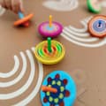 Miniatyrbillede 6 af 11: VIGA Farverig Træ Spinner, 1 stk