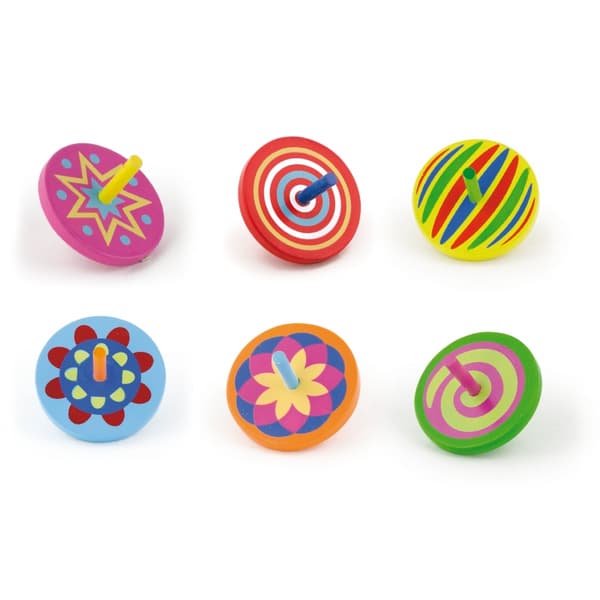 VIGA Farverig Træ Spinner, 1 stk