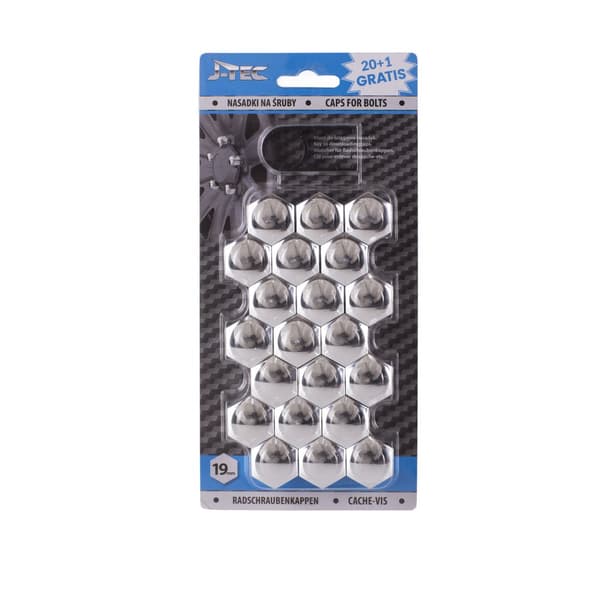 GÓRECKI PYÖRÄNPULTIN SUOJAKANSI 19 MM KROMI (PAKKAUS 21 KPL)