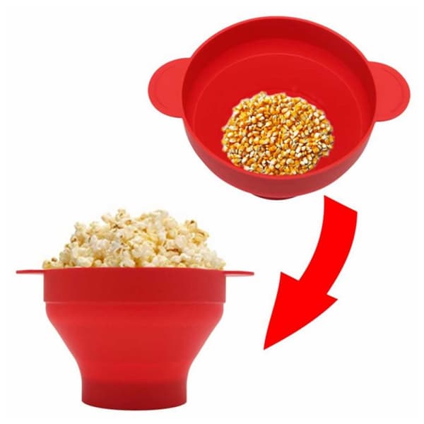Popcorn Bowl Silicone Micro Bowl for Popcorn - Folding