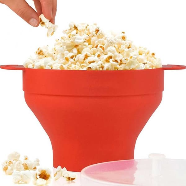 Popcorn Bowl Silicone Micro Bowl for Popcorn - Folding