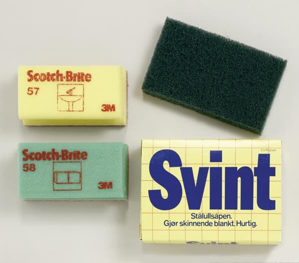 Rengöringssvamp SCOTCHBRITE 7x15cm vit 10st