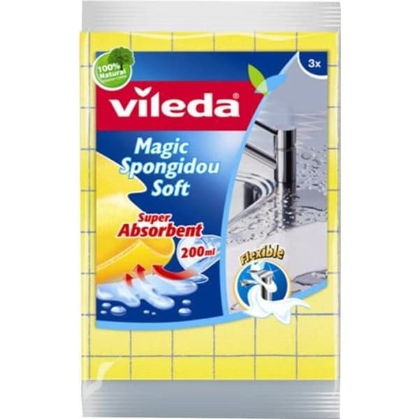 VILEDA Set med 2 Disksvampar - Fyrkantig