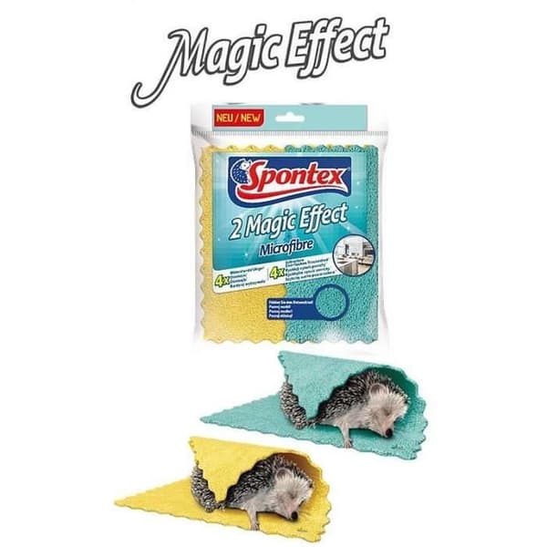 Svamp - Fyrkantig diskmaskin - Skursvamp - Diskborste - Spontex Magic Effect Duk 2st 19700040