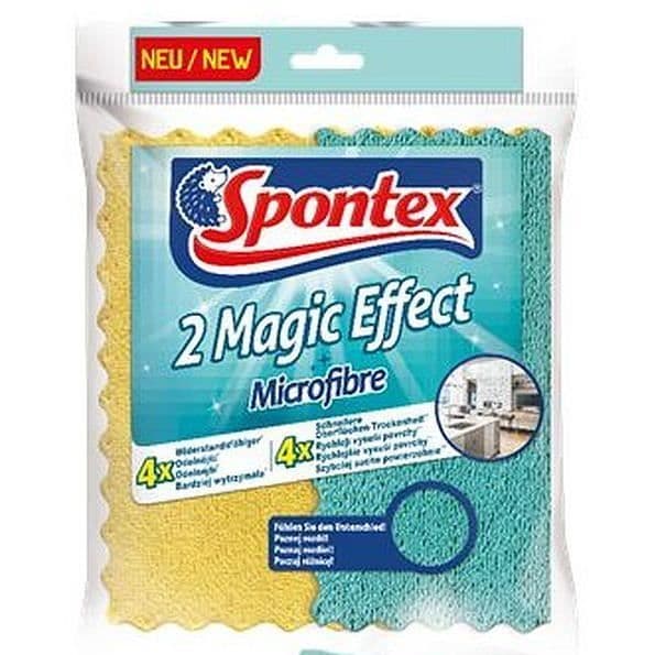 Svamp - Fyrkantig diskmaskin - Skursvamp - Diskborste - Spontex Magic Effect Duk 2st 19700040