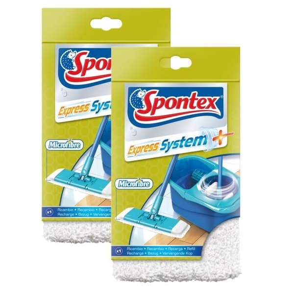 SPONTEX Set med 2 Refills för Express System+ Broom Kit