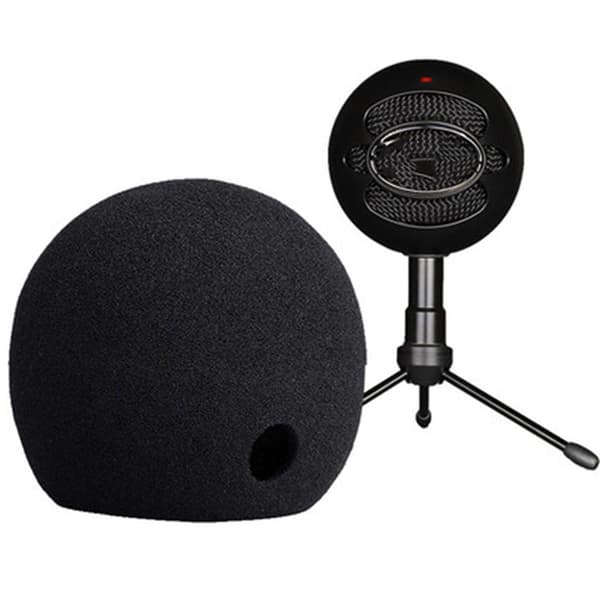INF Svarte svampdeksler til Blue Snowball-Ice mikrofon (2-pakning)