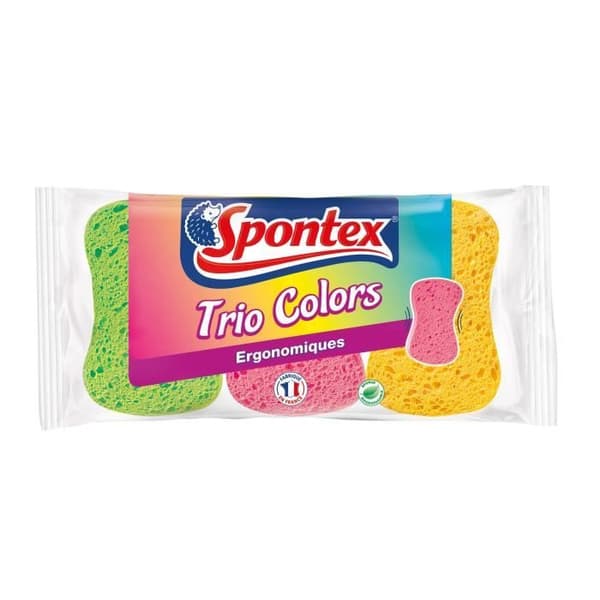 SPONTEX ergonomisk svampuppsättning om 3