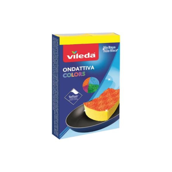 VILEDA set med 4 svampar med skrapa