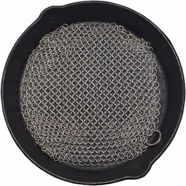Flirtare Mesh Sponge Rostfritt stål Sponge Steel Pot Borste (L (21x21cm))