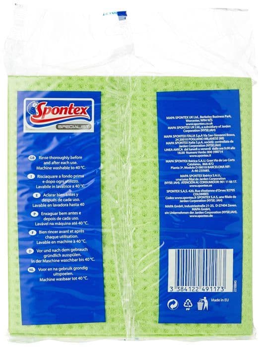 Svamp - diskruta - skursvamp - diskborste Spontex Specialiserade svampdukar (förpackning med 10 st)