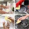 Miniatyrbild 5 av 10: Bomclap 6 Pack Multi-Purpose Dish Svamp, Återanvändbar Non-Scratch Dish Svamp för diskrengöring Kök, Ideal Skrub för kök, Badrum