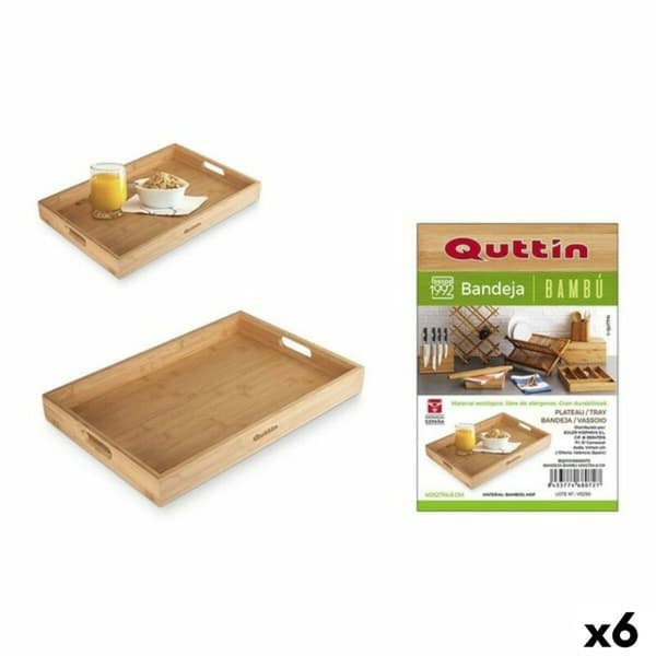 Bricka Quttin 62326 Bambu 40 x 27 x 4,6 cm (6 antal)