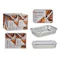Miniatyrbild 2 av 2: Set med matbrickor Kinvara 82176 Silvrig Aluminium 2,3 L 21 x 6 x 30,5 cm (12 antal)