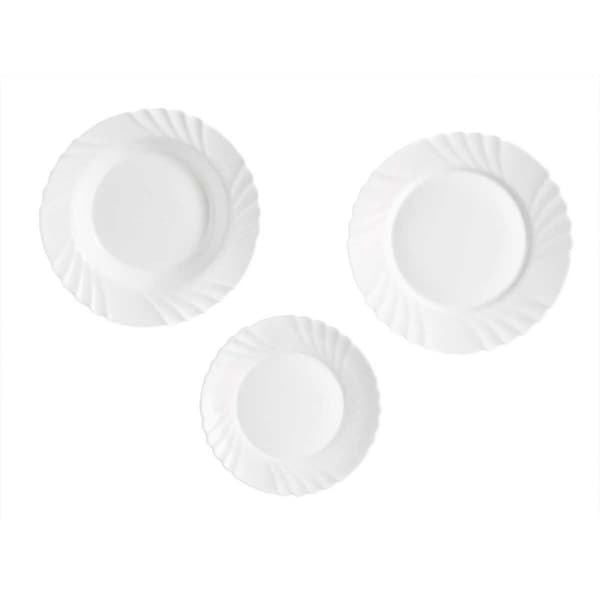 Servissats Vivalto F-LBP100-80-90 Vit Opalinglas (2 antal)