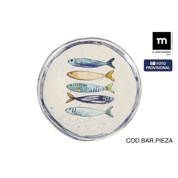 Platt skål La Mediterránea Peixe Ø 26 cm (6 antal)