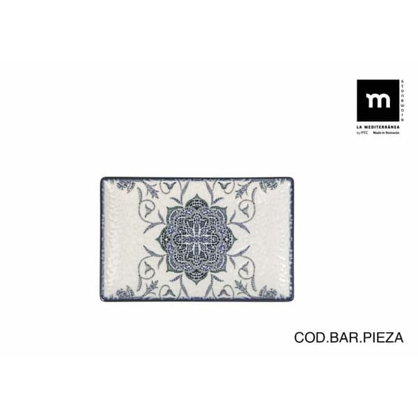 Servingsfat La Mediterránea Rosetta Rektangulär 20 x 13 x 2 cm (24 antal)