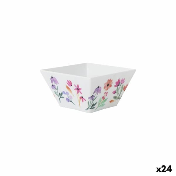 Snacksskål La Mediterránea Virágok 13 x 13 x 7 cm (24 antal)