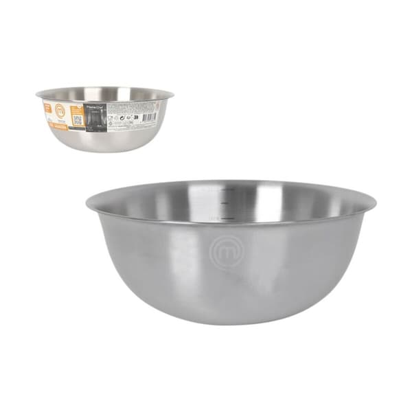 Skål MasterChef Rostfritt stål 3 L 24 x 10 cm (24 antal)