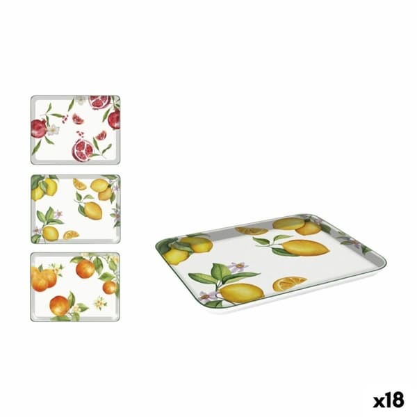 Bricka La Mediterránea 27 x 21 cm Frukter 18 antal