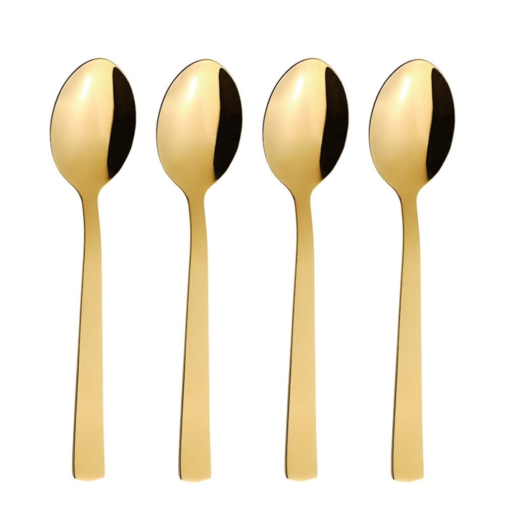 Raw Cutlery Dessertsked 4-pack Presentask Guld