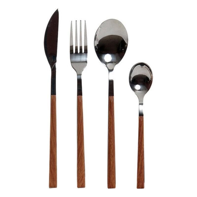Bestick DKD Home Decor Rostfritt stål ABS (16 pcs)
