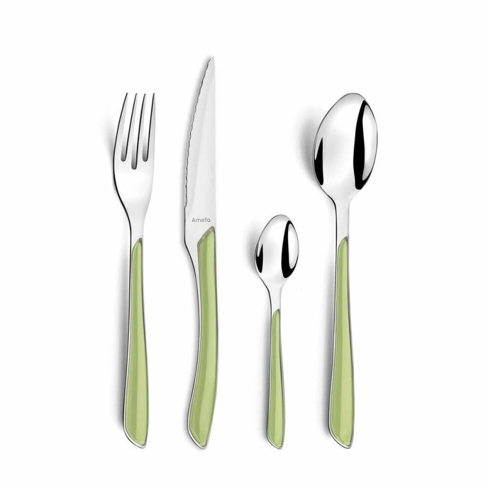 Bestick Amefa Eclat Grön Metall (24 pcs)
