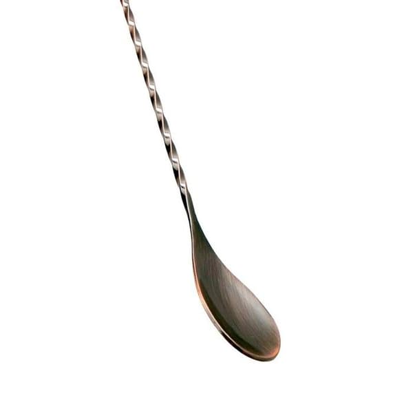 Barutensil - Vin Bouquet - Vintage vriden sked - Rostfritt stål - 30 cm - Silverfärgad