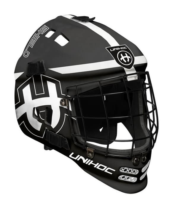 Unihoc Goalie Mask Shield Black/White