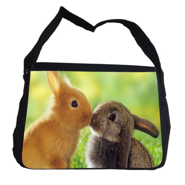 kanin puss väska med axelrem - Messenger Bag