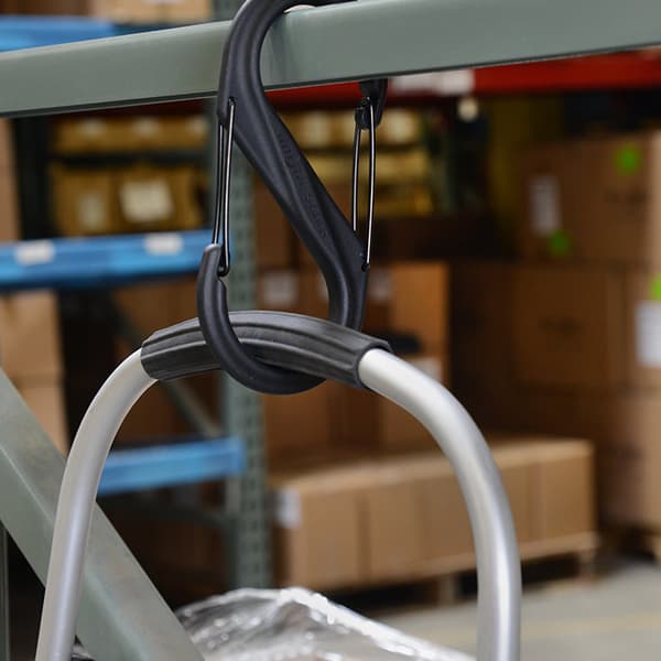 upphängningkarbin plast stor, NITE IZE S-BINER DUALCARBINER #8