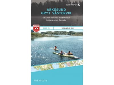 kartor, OUTDOORKARTAN Arkösund-Gryt-Västervik 1:50 000 , blad 21