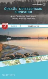 paddelkartor, OUTDOORKARTAN Örskär-Grisslehamn-Furusund 1:50 000 , blad 28