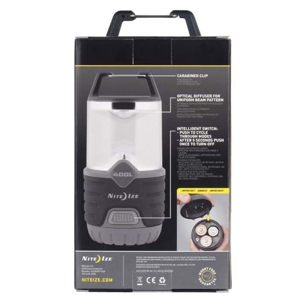 campinglampa, lanterna, campinglykta,  NITE IZE RADIANT 400 LANTERN