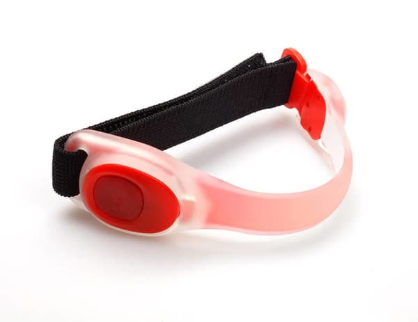 lysande armband löpning, LÖPARARMBAND LED RÖTT LJUS