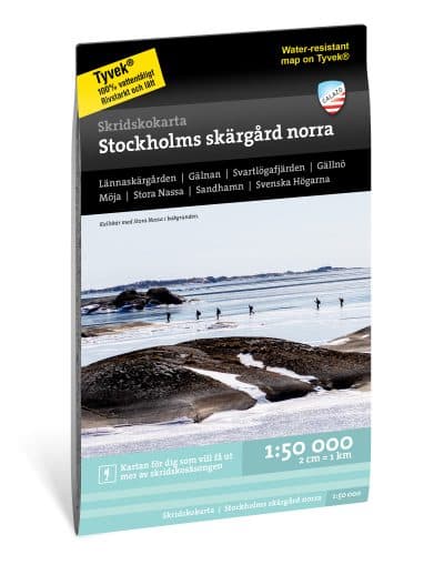 skridskokarta Stockholms norra, CALAZO STOCKHOLMS SKÄRGÅRD NORRA 1:50.000