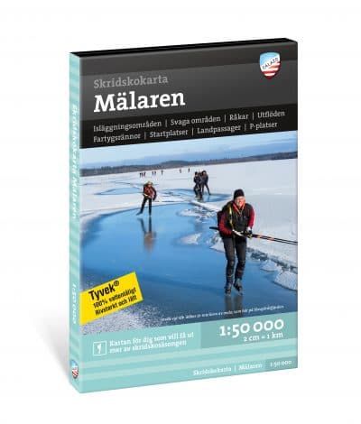 CALAZO SKRIDSKOKARTA MÄLAREN 1:50.000 skridskokarta