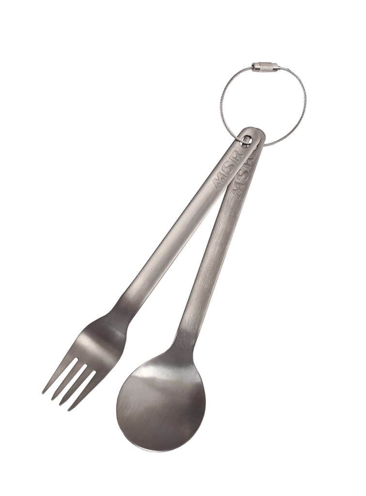 bestick titanium, MSR FORK AND SPOON