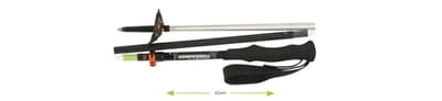 vandringsstavar carbon, KOMPERDELL CARBON ULTRALIGHT VARIO 4 COMPACT 105-125 cm