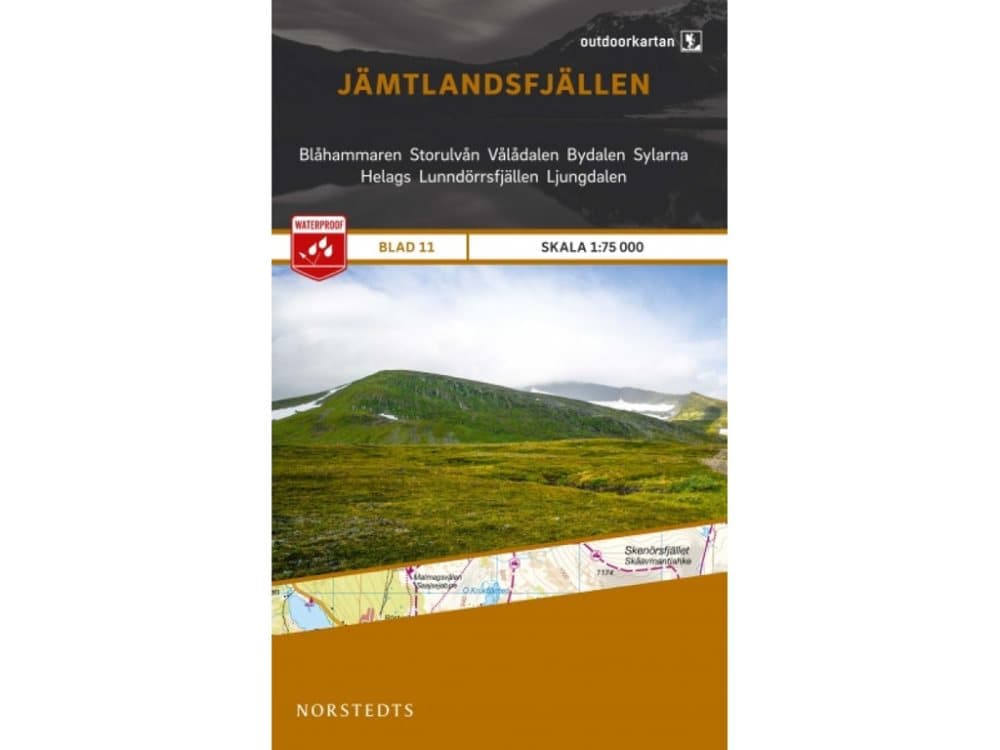 kartbutik OUTDOORKARTAN Jämtlandsfjällen 1:75 000 Blad 11