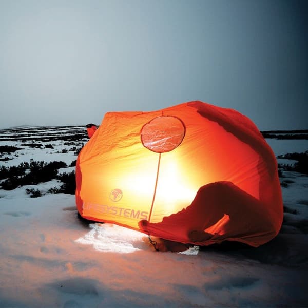 LIFESYSTEMS SURVIVAL SHELTER 2, lifesystem vindsäck, vindskyddat tält överlevnad