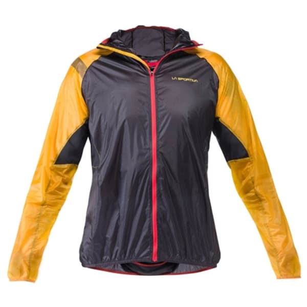 löparjacka trailrunning, LA SPORTIVA BLIZZARD WINDBREAKER JKT MENS BLACK/YELLOW