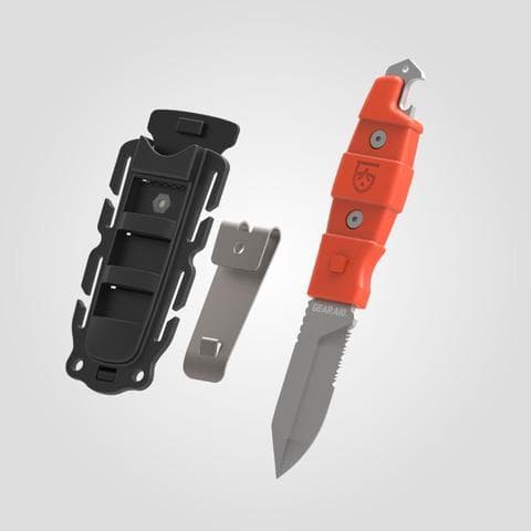 GEAR AID BURI KNIFE orange, kniv fulltånge,  kniv friluftsliv